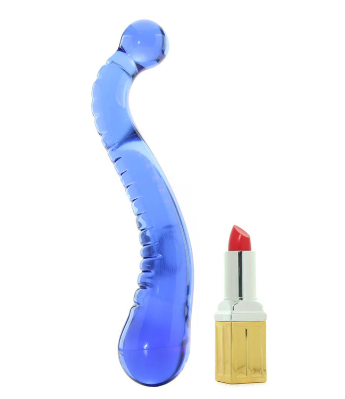 Thumbnail: Pipedream Icicles No. 70 Glass Dildo in Blue