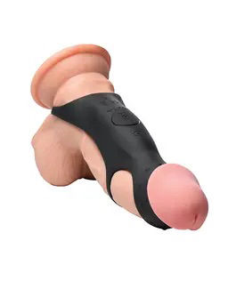 Thumbnail: Curve Toys Jock Enhancers Rush Vibrating Penis Sleeve C-Ring w/Remote