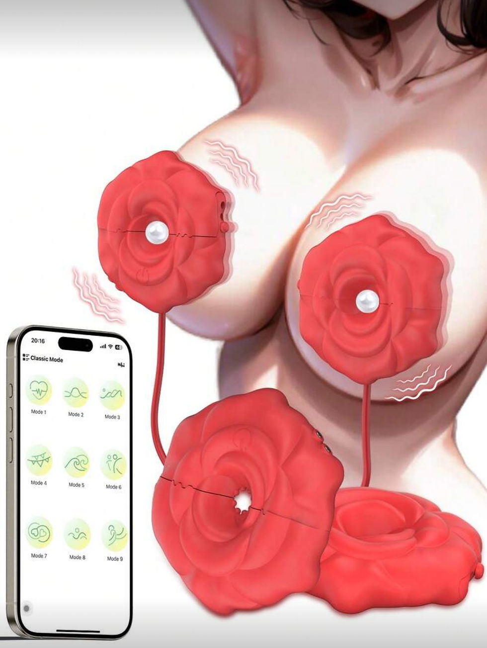 Thumbnail: Wearable Nipple Toys Vibrator, Vibrating Adult Sex Toys For Nipple Stimulator Ma