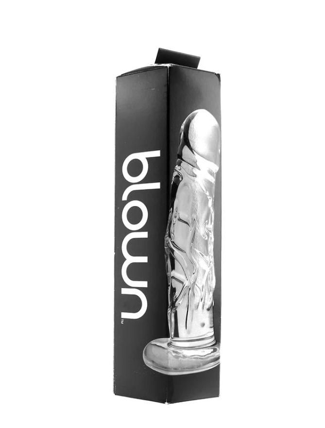 Blown Medium 7 Inch Realistic Glass Dildo