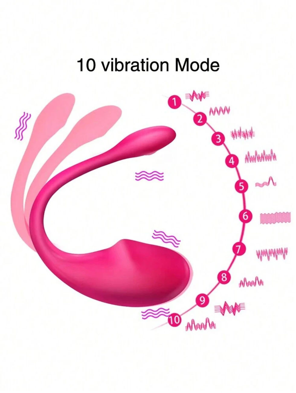 Thumbnail: Wireless G Spot Vibrator For Women Dildo APP Remote Control Wear Vibrating Egg C