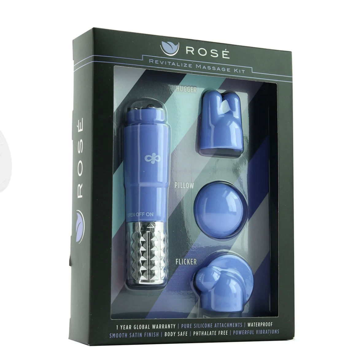 Blush Rosé Revitalize Pocket Massage Vibe Kit in Periwinkle