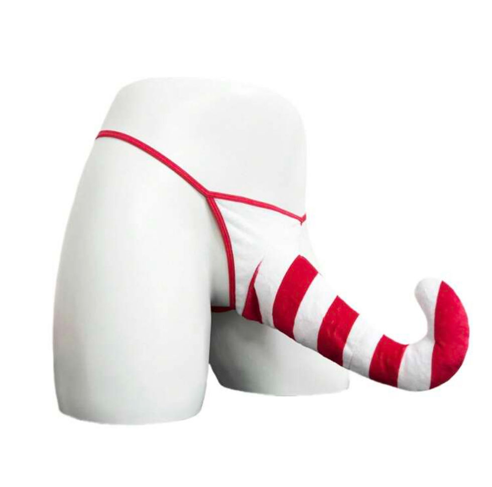 Thumbnail: Men's Christmas Ball Elastic Thong Underwear For Halloween