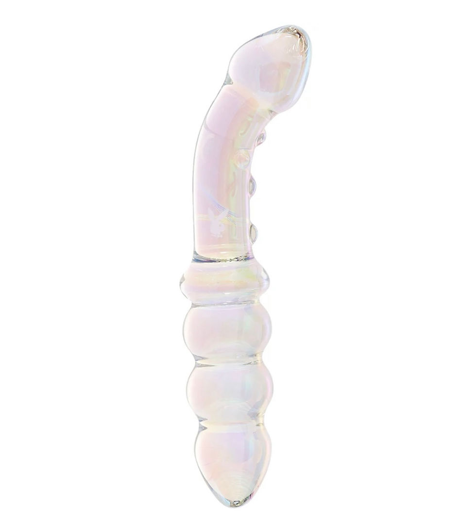 Evolved Novelties Playboy Jewels Glass Double Dildo
