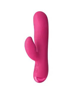 Thumbnail: Bang! BG Ribbed Silicone Rabbit - Pink