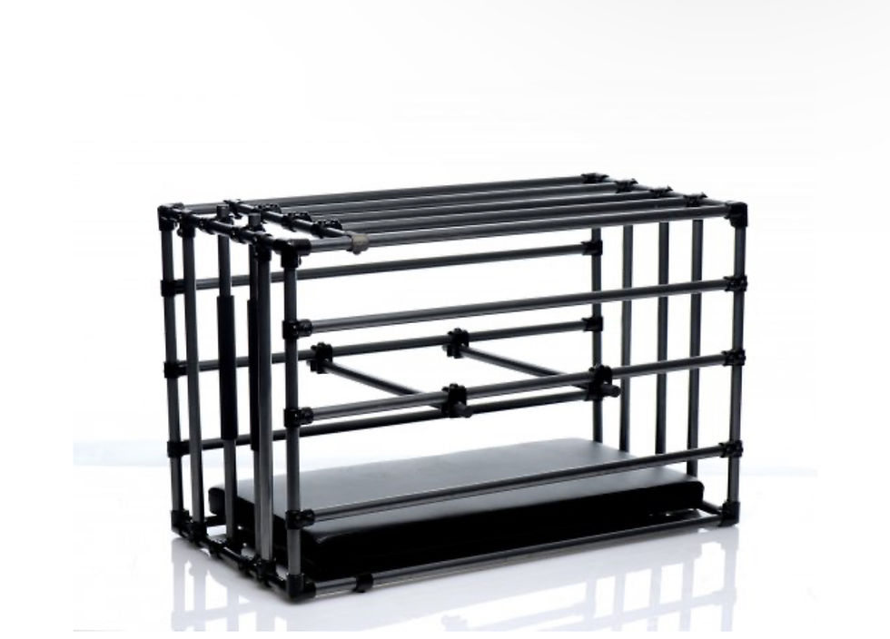 Thumbnail: Kennel Adjustable Puppy Cage with Padded Board