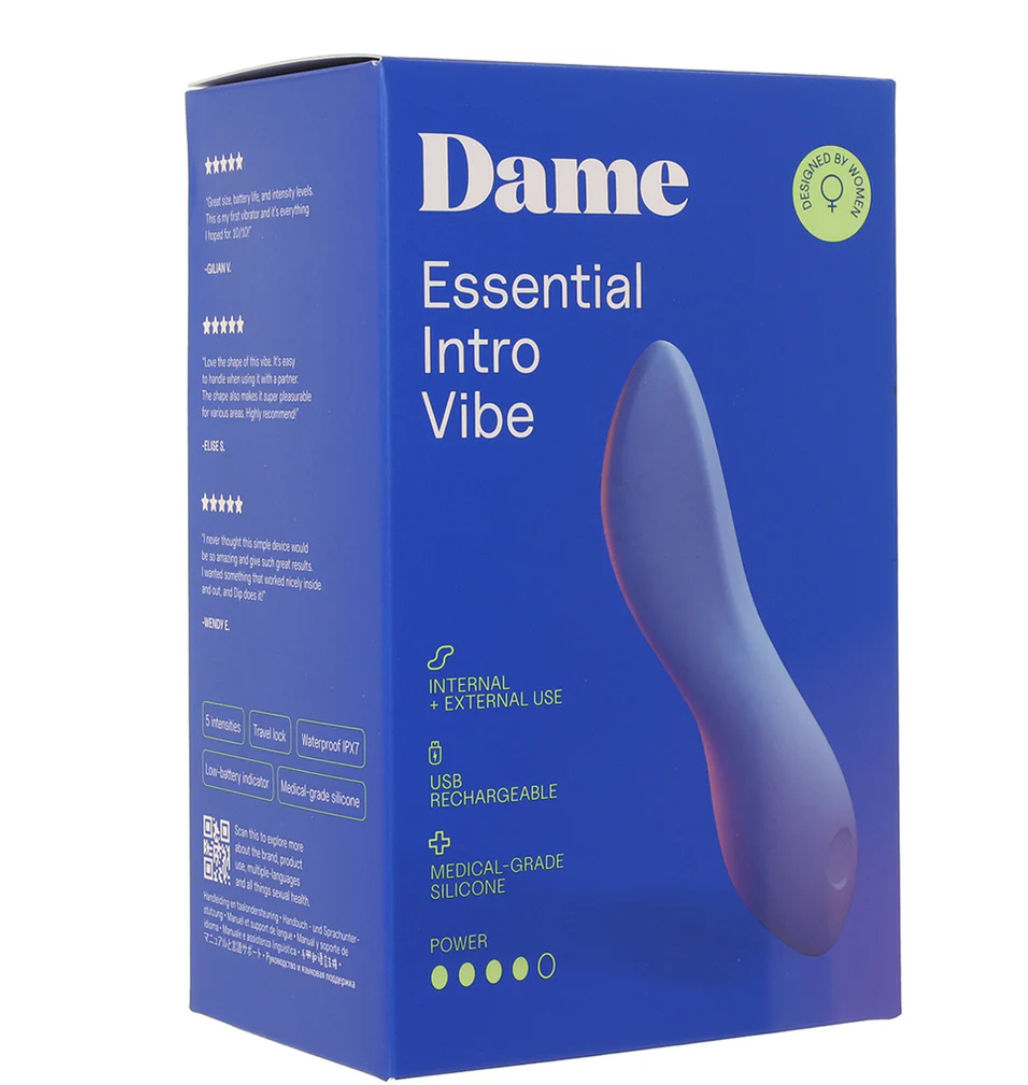 DAME Products Dame Dip 2.0 Essential Intro Vibe in Periwinkle
