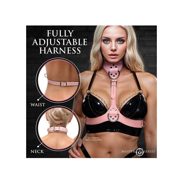 Thumbnail: Vixen Female Chest Harness - Pink