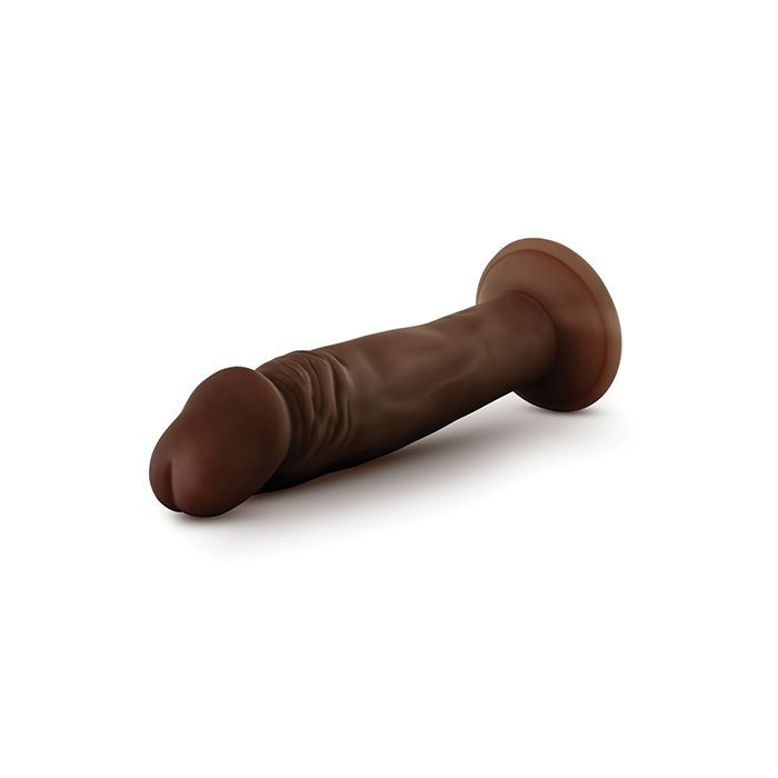 Thumbnail: Blush Dr. Skin Plus 6" Posable Dildo - Chocolate