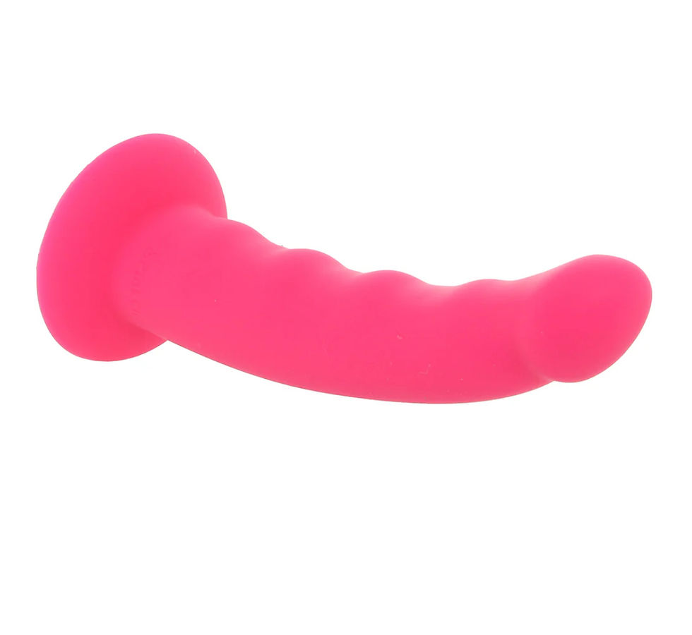 Thumbnail: PinkCherry PinkCherry Premium 6.5 Inch Pink Silicone Wavy Dildo