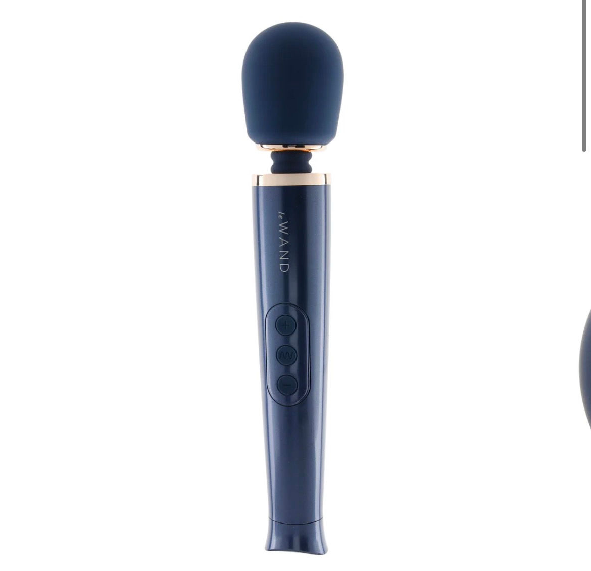 Le Wand Petite Vibrating Wand Massager in Navy
