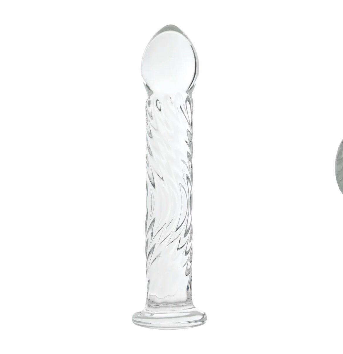 Clarity Seraphic Ripple Wavy Wonder Glass Dildo