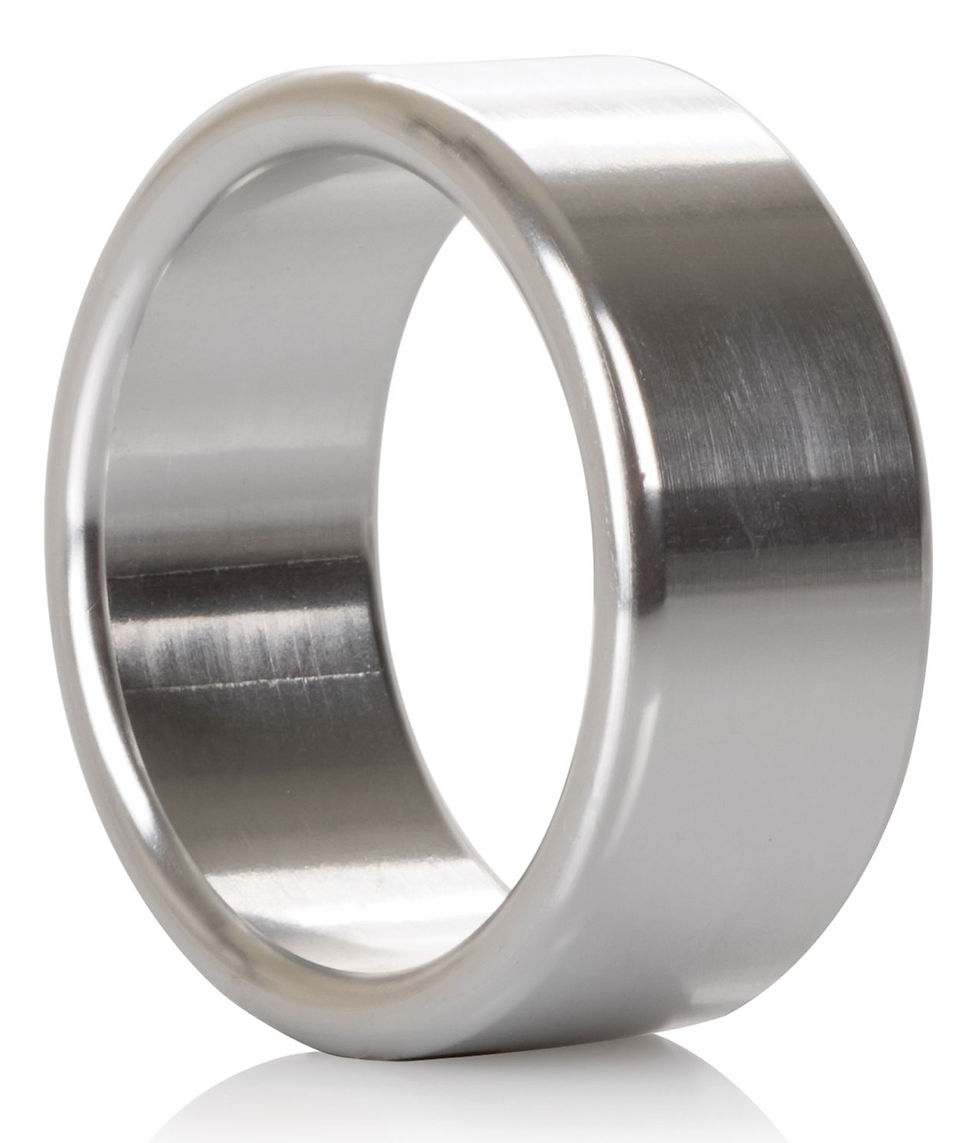 Thumbnail: Alloy Metallic Ring - Medium Silver