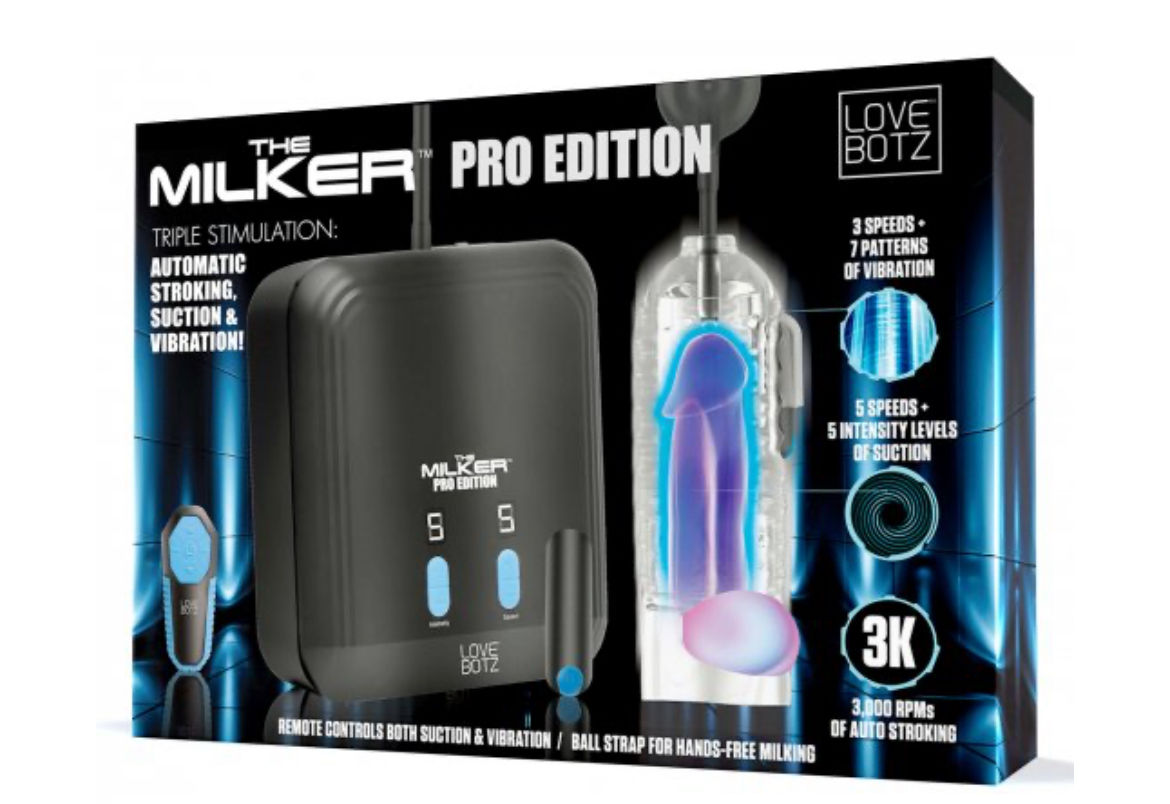 The Milker Pro Edition with Automatic Stroking, Suction and Vibration