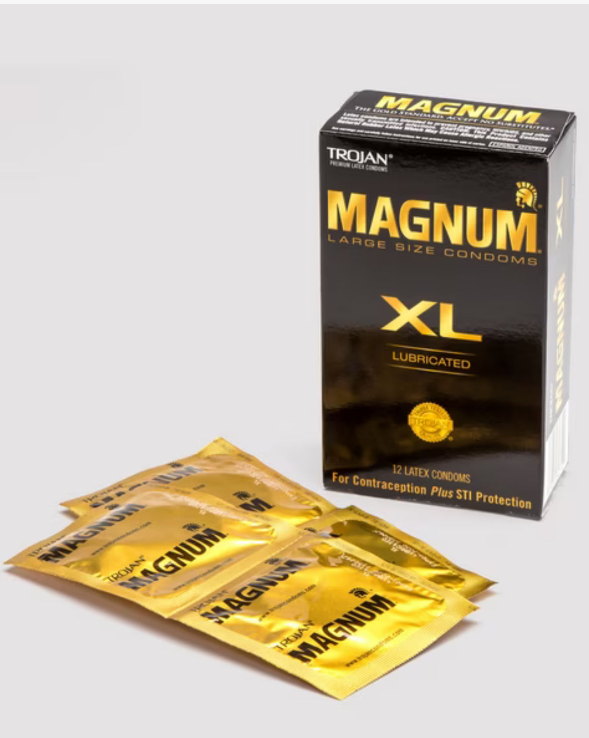 Trojan Magnum XL Latex Condoms (12 Count)