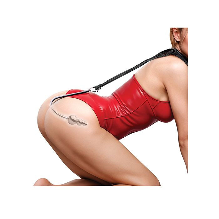Thumbnail: Master Series Roped Beaded Anal Hook w/Rope