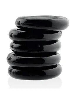 Thumbnail: Hunky Junk Jacker 5 Pack Cockrings - Black