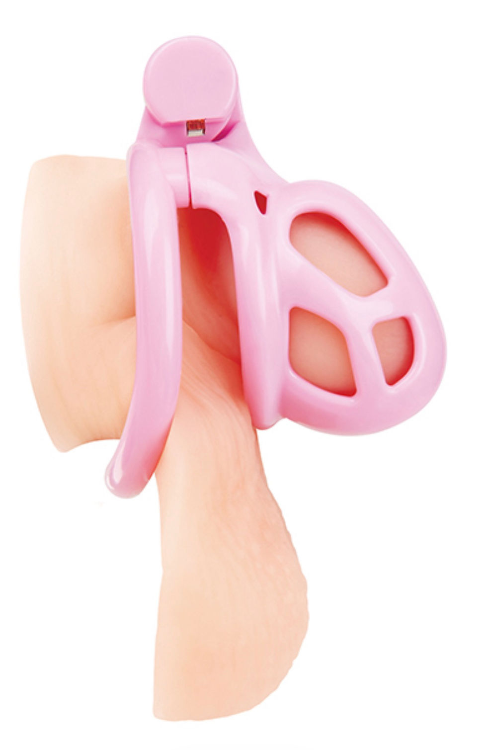 Thumbnail: Small Pink Humiliation Acrylic Prisoner Cock Cage