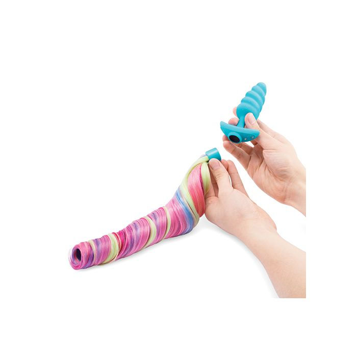 Thumbnail: b-Vibe - Unicorn Tail Vibrating Butt Plug - Special Edition