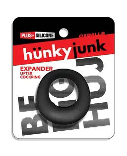 Thumbnail: Hunky Junk Expander Slimmer Scoop Cockring - Black Fog