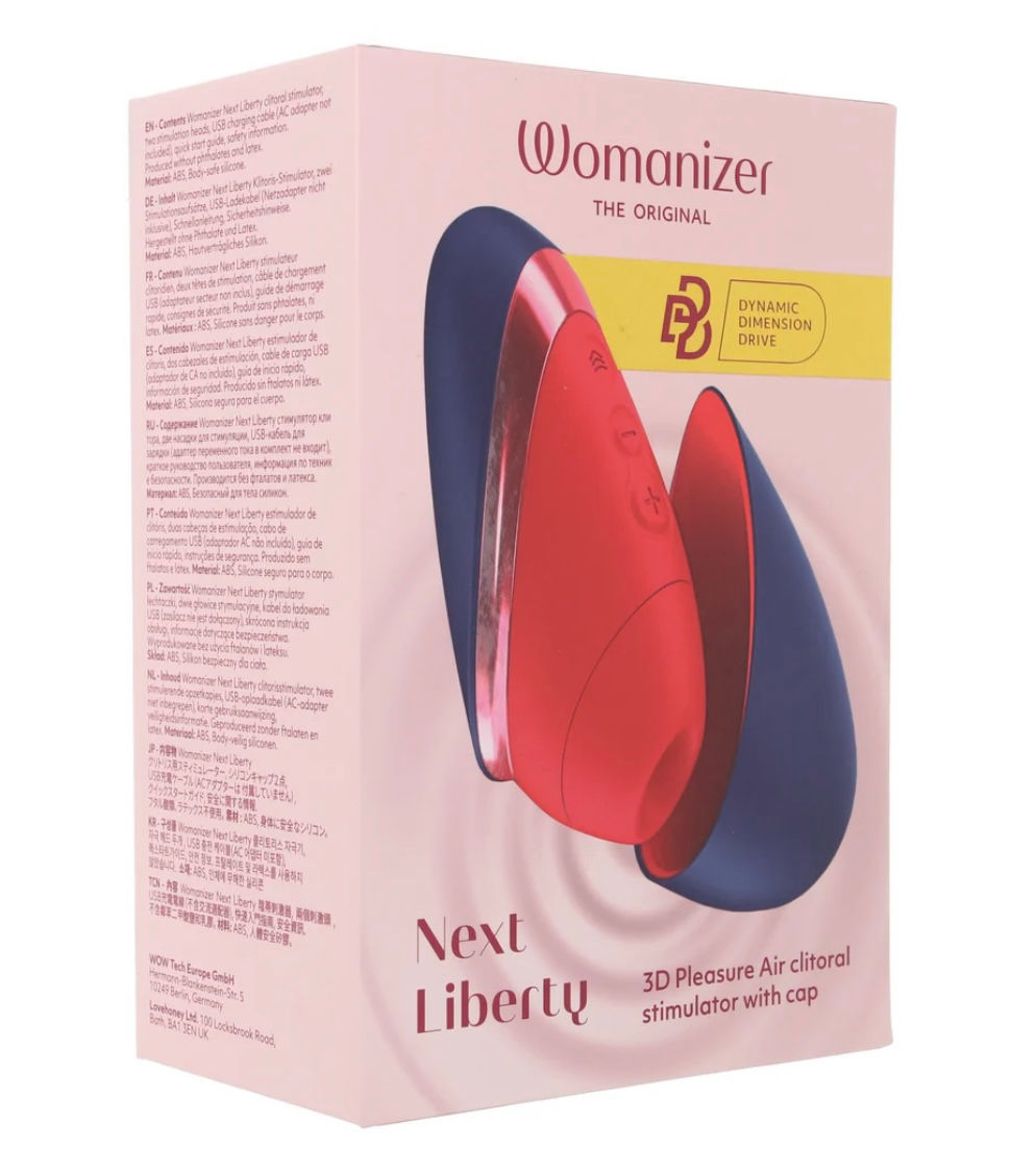 Womanizer Womanizer Next Liberty 3D Clitoral Stimulator in Red & Blue