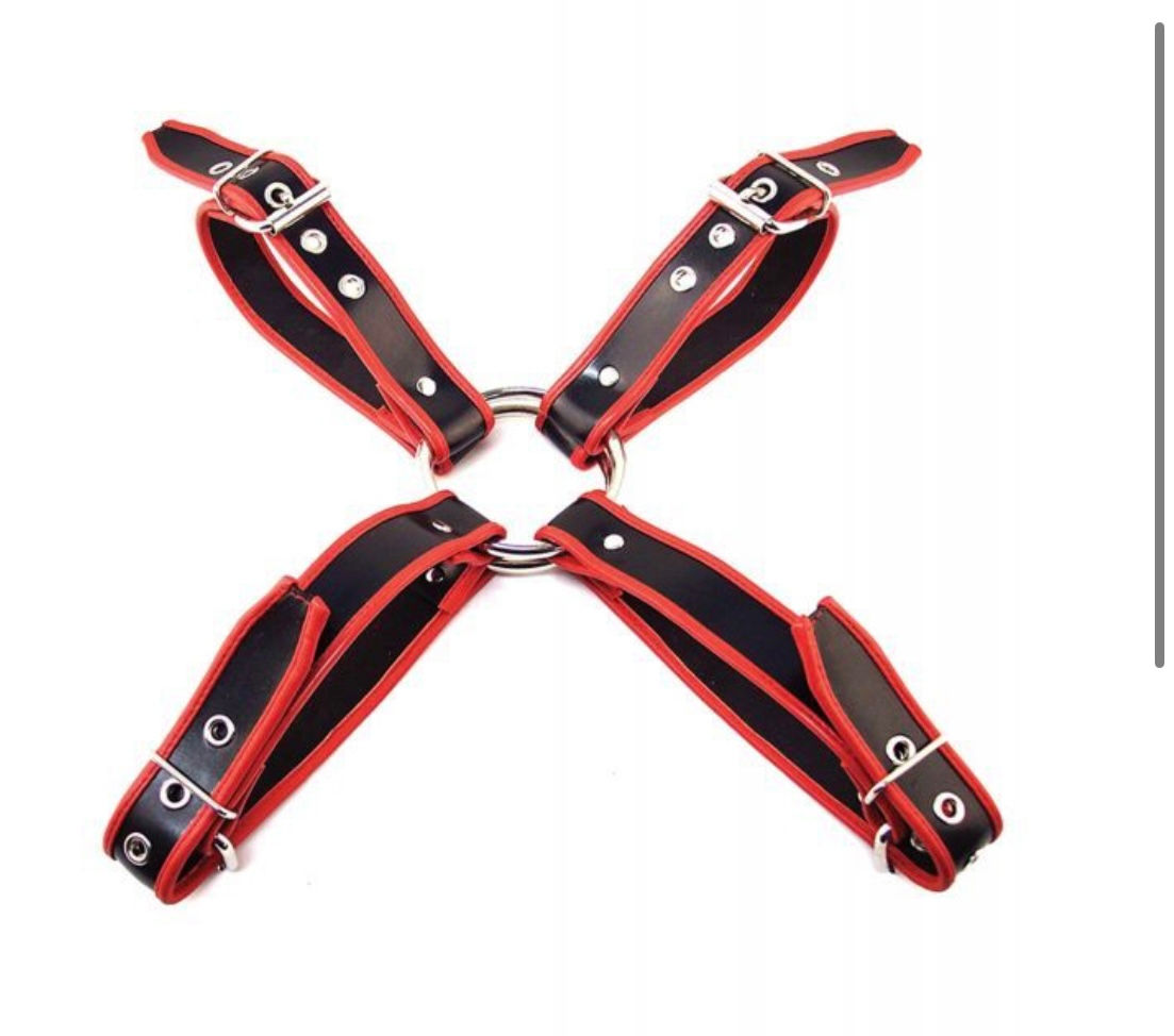 Rouge Chest Harness Large - Black/Red