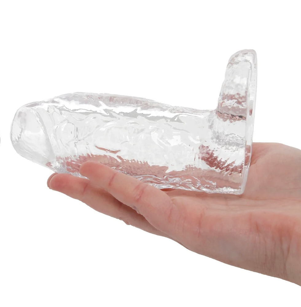 Thumbnail: Titanmen TitanMen 6 Inch Cock Sleeve with Ball Strap in Clear