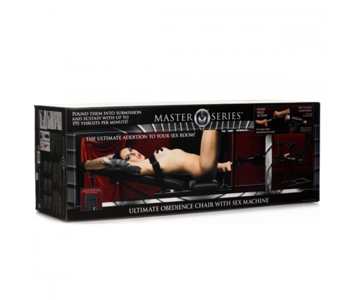 Master Series - Ultimate Obedience Chair with Sex Machine