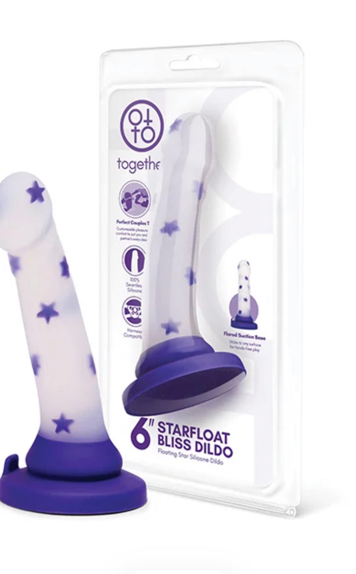 Together 6" Starfloat Bliss Dildo - Purple