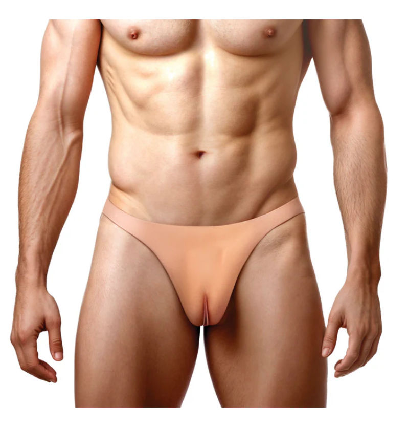 Thumbnail: Master Series Pussy Strap Silicone Vagina Jockstrap