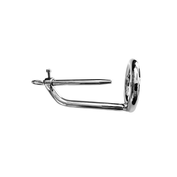 Rouge Stainless Steel Chastity Ring w/Sound - Chrome