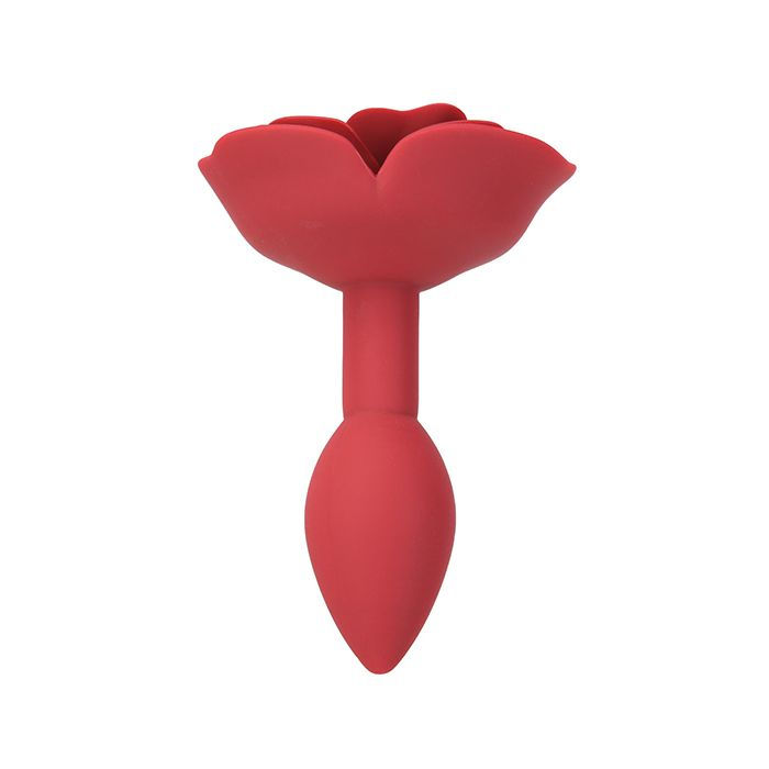 Thumbnail: Lux Active Red Rose Silicone Anal Plug