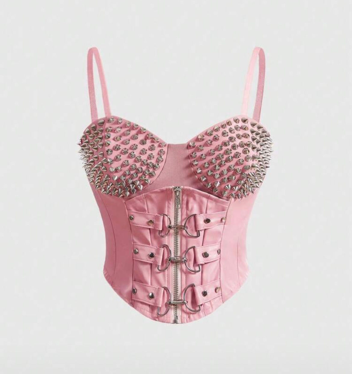ROMWE Sexy Dark PUNK Rivet Patchwork Women PU Vest