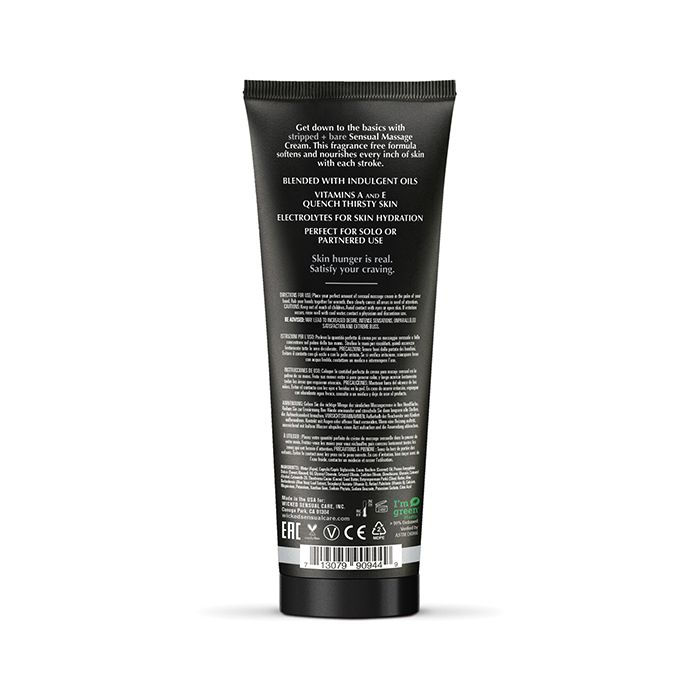 Thumbnail: Wicked Sensual Care Stripped & Bare Unscented Massage Cream - 4 oz