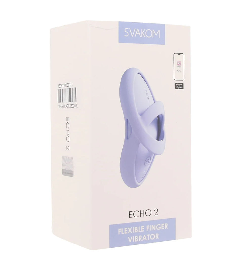 Svakom Echo 2 Flexible Finger Vibe in Sky Blue