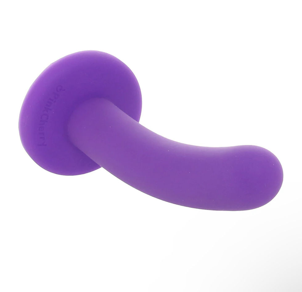 Thumbnail: PinkCherry PinkCherry Premium 6 Inch Purple Silicone Slim Anal Dildo