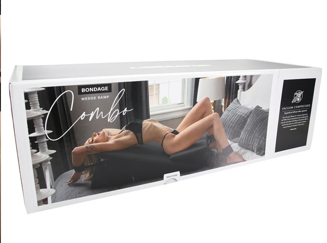 Liberator Bondage Wedge Ramp Combo in Velvet Black