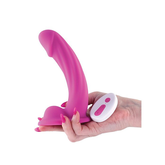 Thumbnail: Colours Curve Vibrating 6" Dildo - Pink