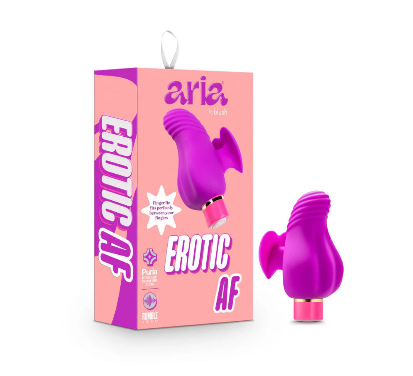 Finger Fin Plum Silicone Vibrator