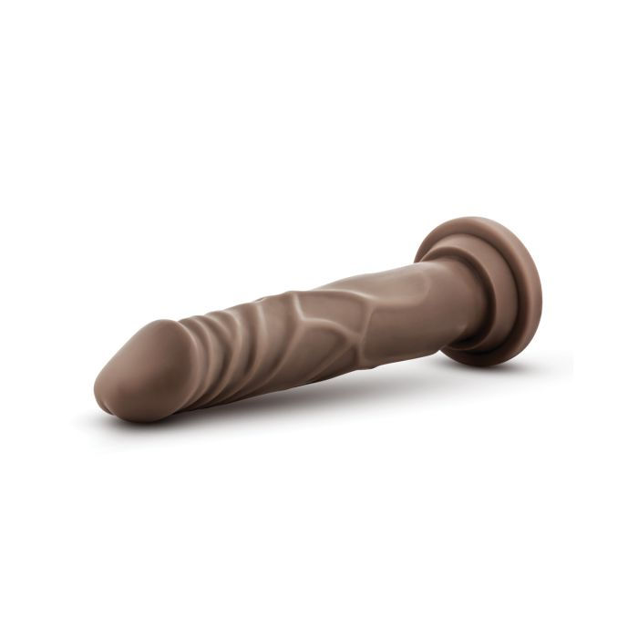 Thumbnail: Blush Dr. Skin 7.5" Basic Realistic Cock - Chocolate