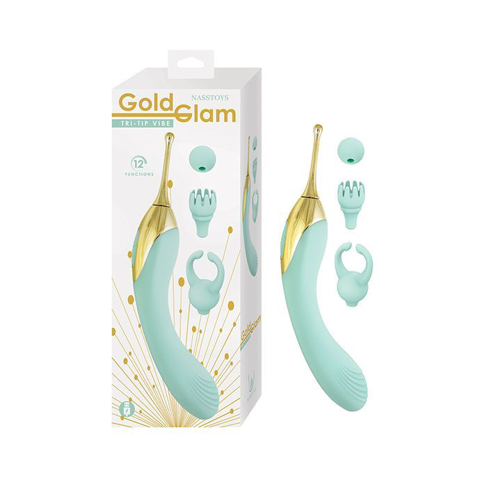 Nasstoys Gold Glam Tri-Tip Vibe - Aqua