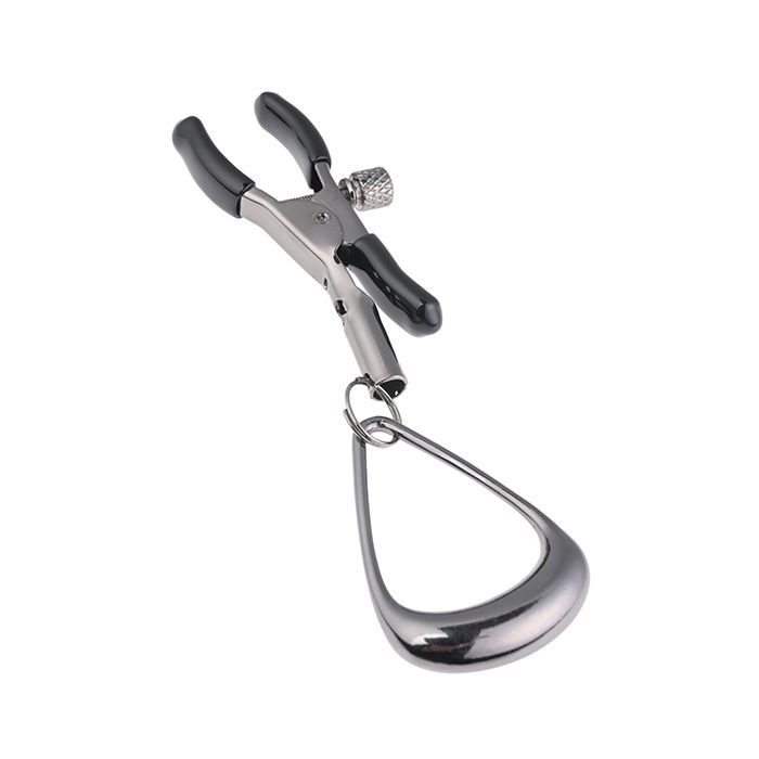 Thumbnail: Sportsheets Velvet Noir Tuggable Nipple Clamps - Black