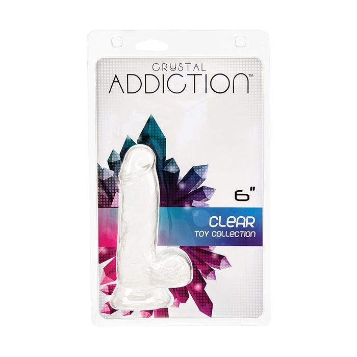 Thumbnail: Crystal Addiction 6" Dong - Clear