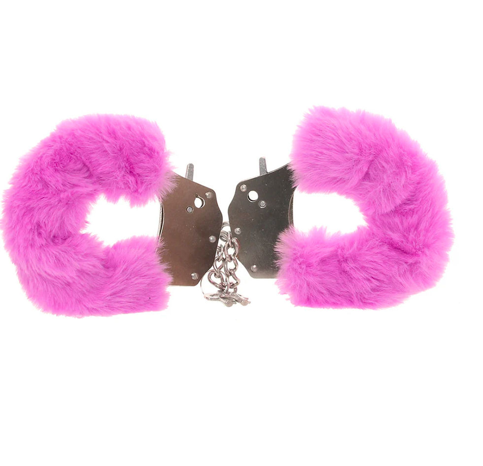 Thumbnail: Shots Toys Ouch! Heavy Duty Fluffy Cuffs in Purple