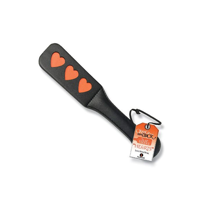 The 9's Orange is the New Black Slap Paddle - Hearts