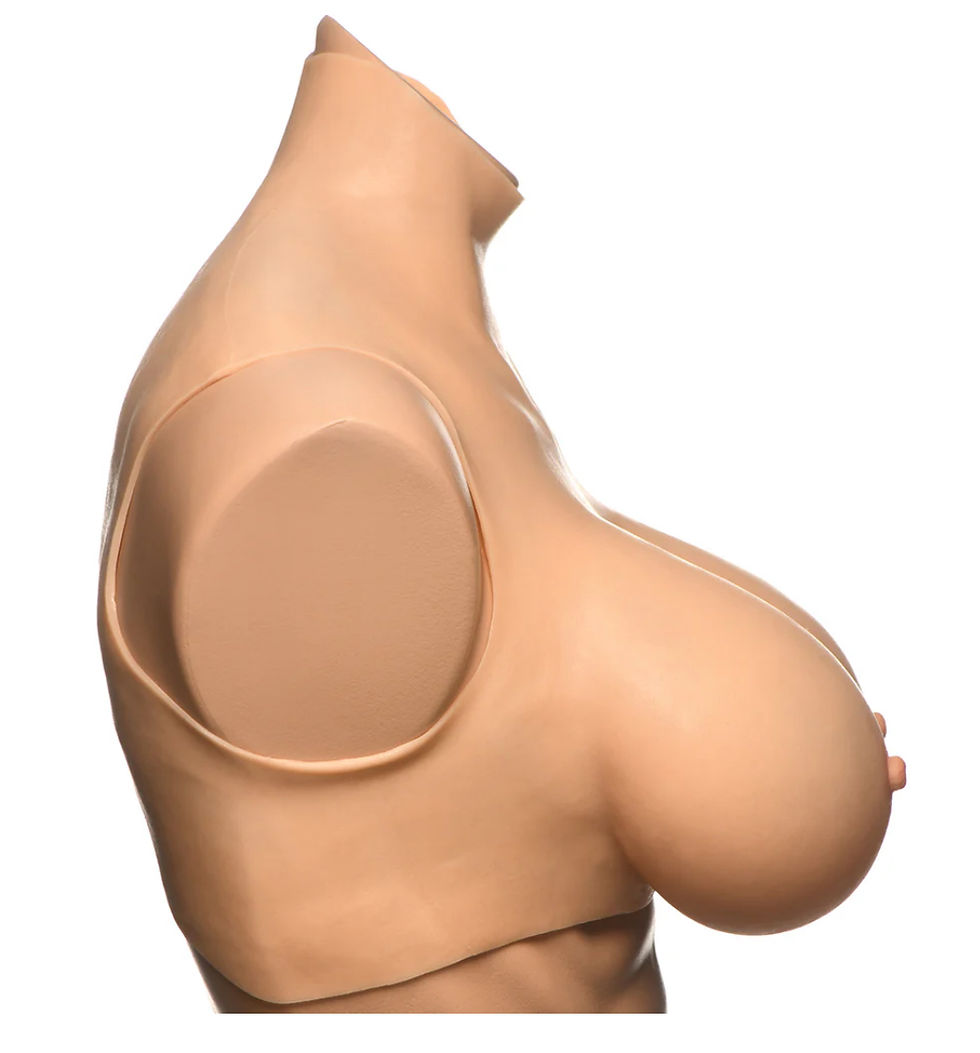 Thumbnail: XR Brands Master Series Perky Pair G-Cup Silicone Breasts