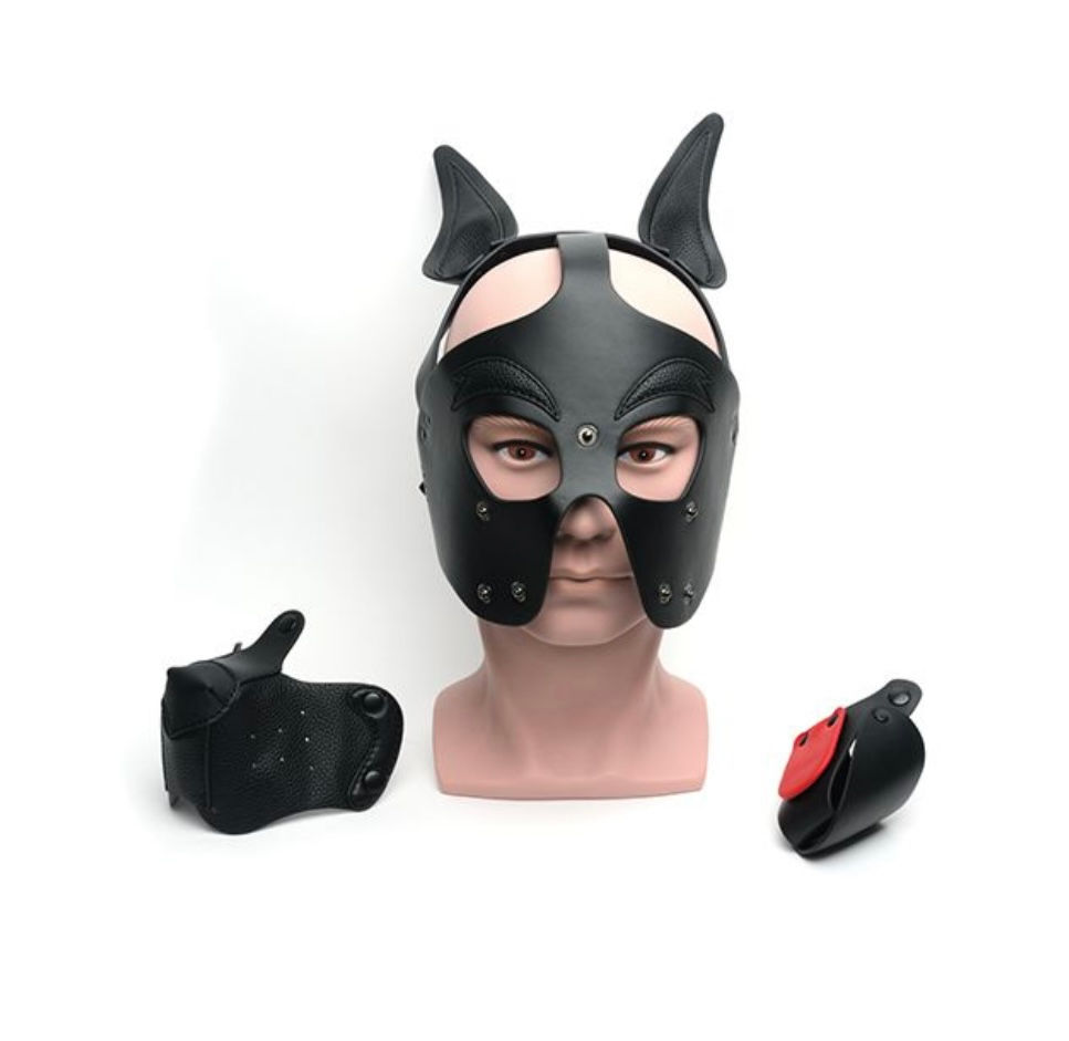 Thumbnail: 665 Playful Pup Hood - O/S Black