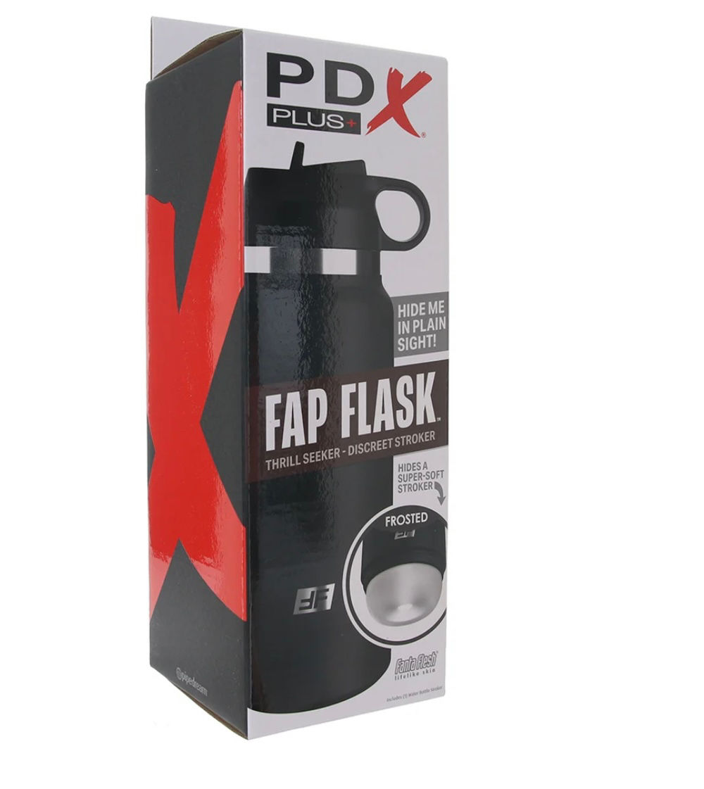 Pipedream Extreme Toyz PDX Plus Fap Flask Discreet Stroker in Frosted