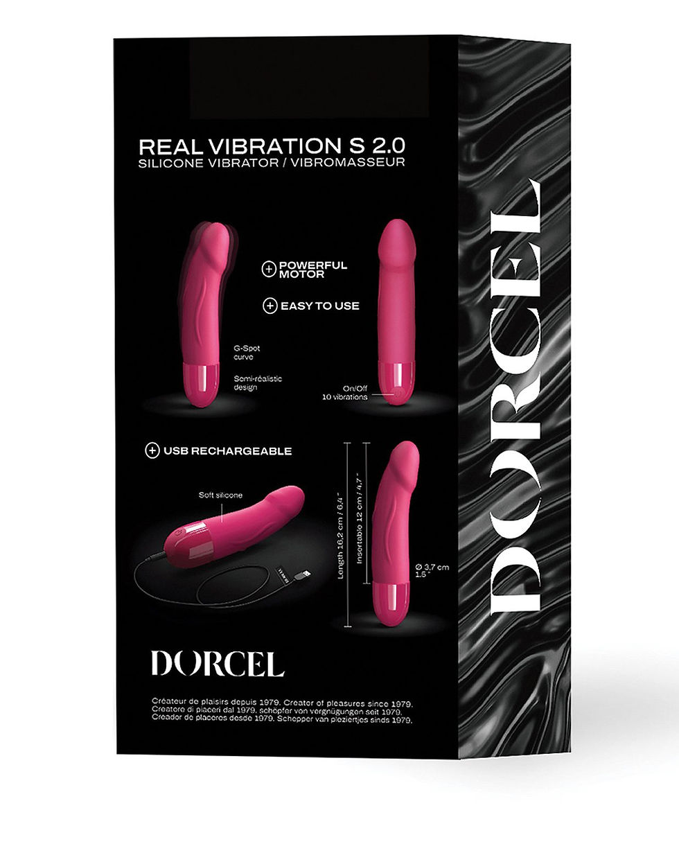 Thumbnail: Dorcel Real Vibration S 6" Rechargeable Vibrator - Pink