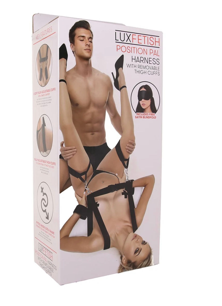 Whip Smart WhipSmart Diamond Wristraint Harness and Cuffs in Black